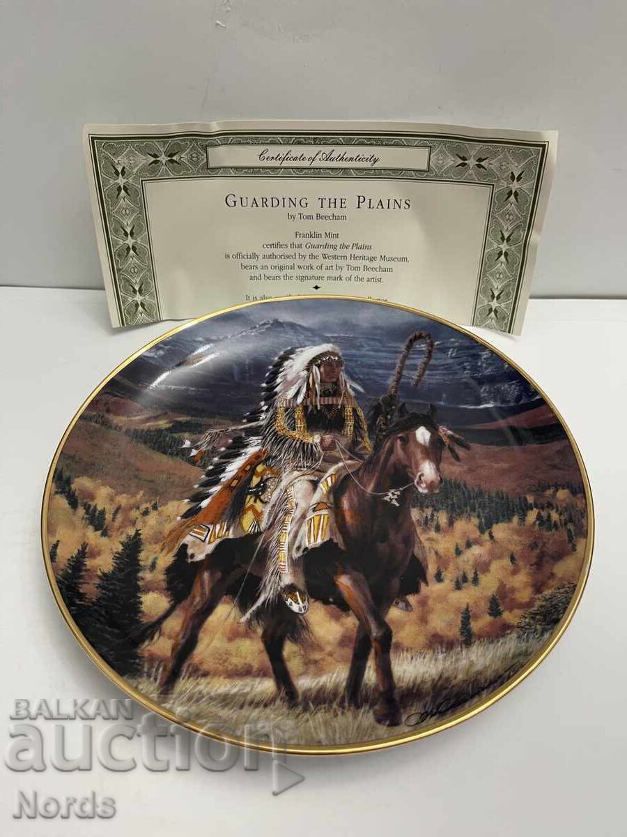 Farfurie frumoasă pentru colecție cu certificat