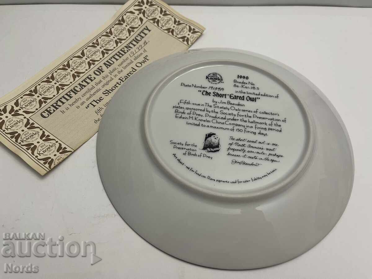 Licitație Farfurie de porțelan Knowles Licitație Farfurie de porțelan Knowles