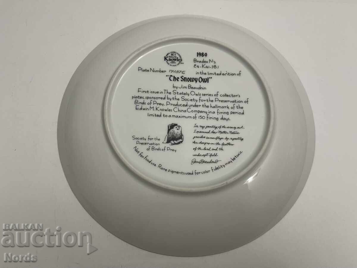 Licitație Farfurie de porțelan Knowles Licitație Farfurie de porțelan Knowles