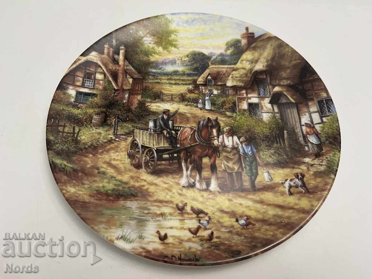 Ένα όμορφο πορσελάνινο πιάτο Ένα όμορφο πορσελάνινο πιάτο