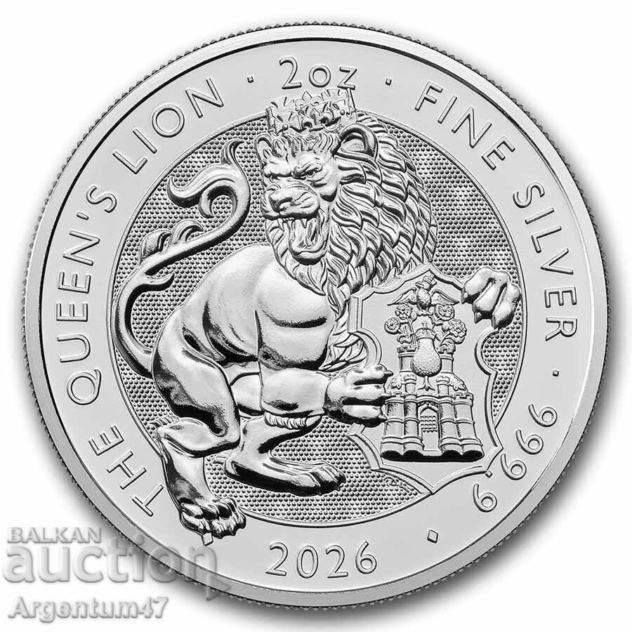 NEW!! SILVER 2 OZ 2026 BRITANNIA - THE TUDOR BEASTS LION NEW!! SILVER 2 OZ 2026 BRITANNIA - THE TUDOR BEASTS LION