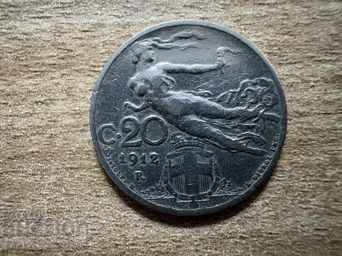 Italy - 20 centesimi (1912)