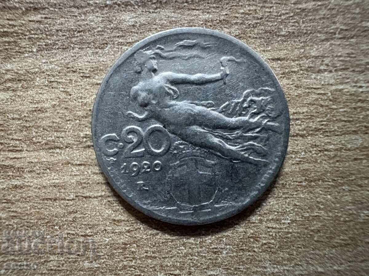 Italy - 20 Centesimi (1920)