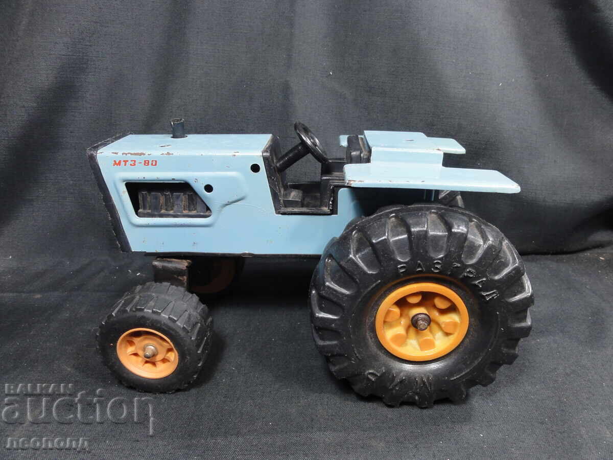 OLD RETRO SOCIALIST NRB METAL TOY TRACTOR MIR RAZGRAD - 5 OLD RETRO SOCIALIST NRB METAL TOY TRACTOR MIR RAZGRAD - 5