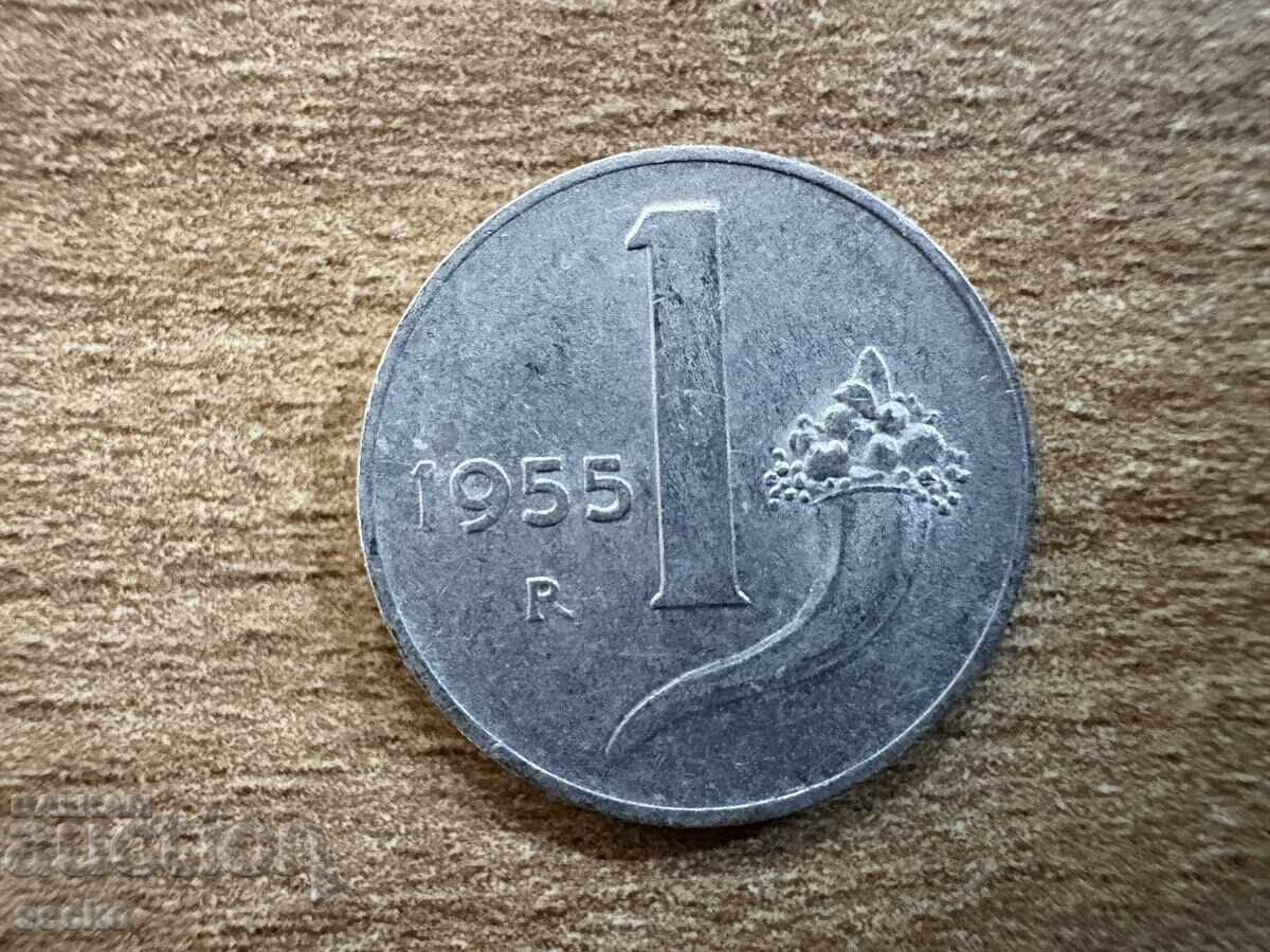Italia - 1 liră (1955)