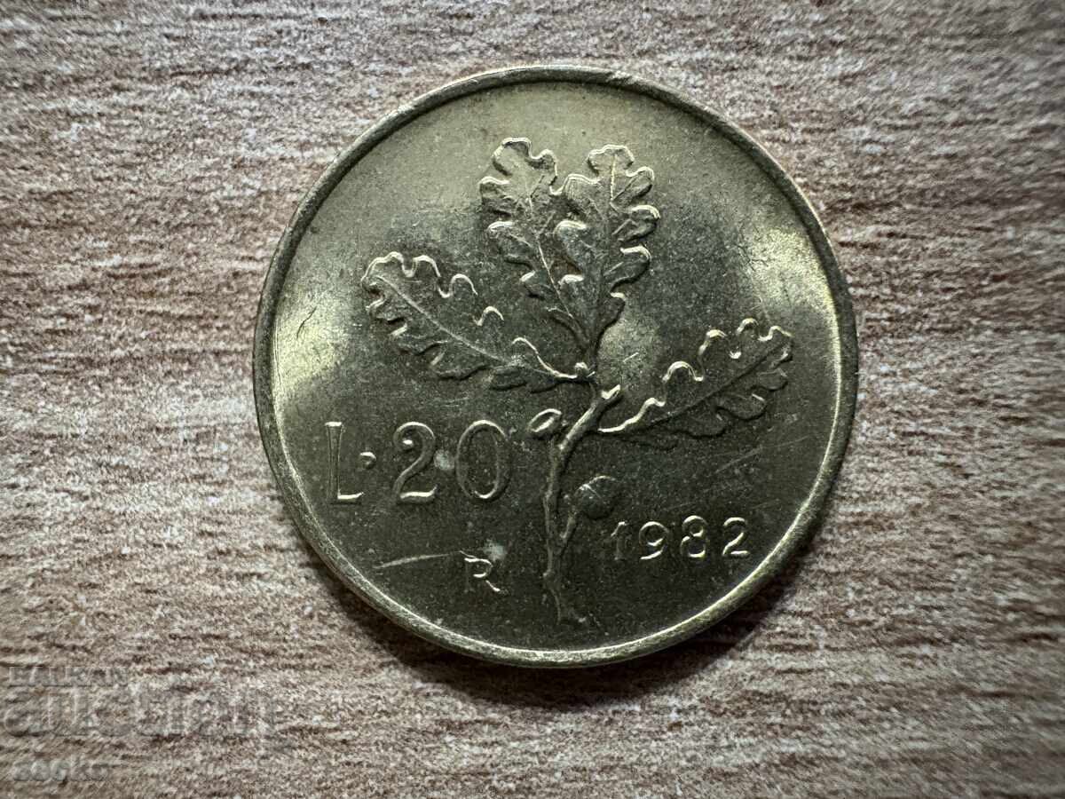 Italy - 20 Lire (1982) Italy - 20 Lire (1982)