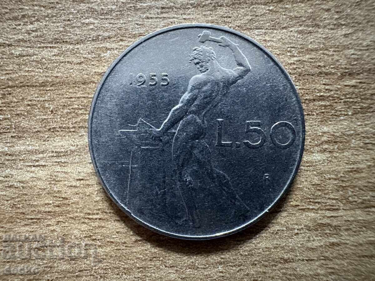 Italy - 50 Lire (1955)