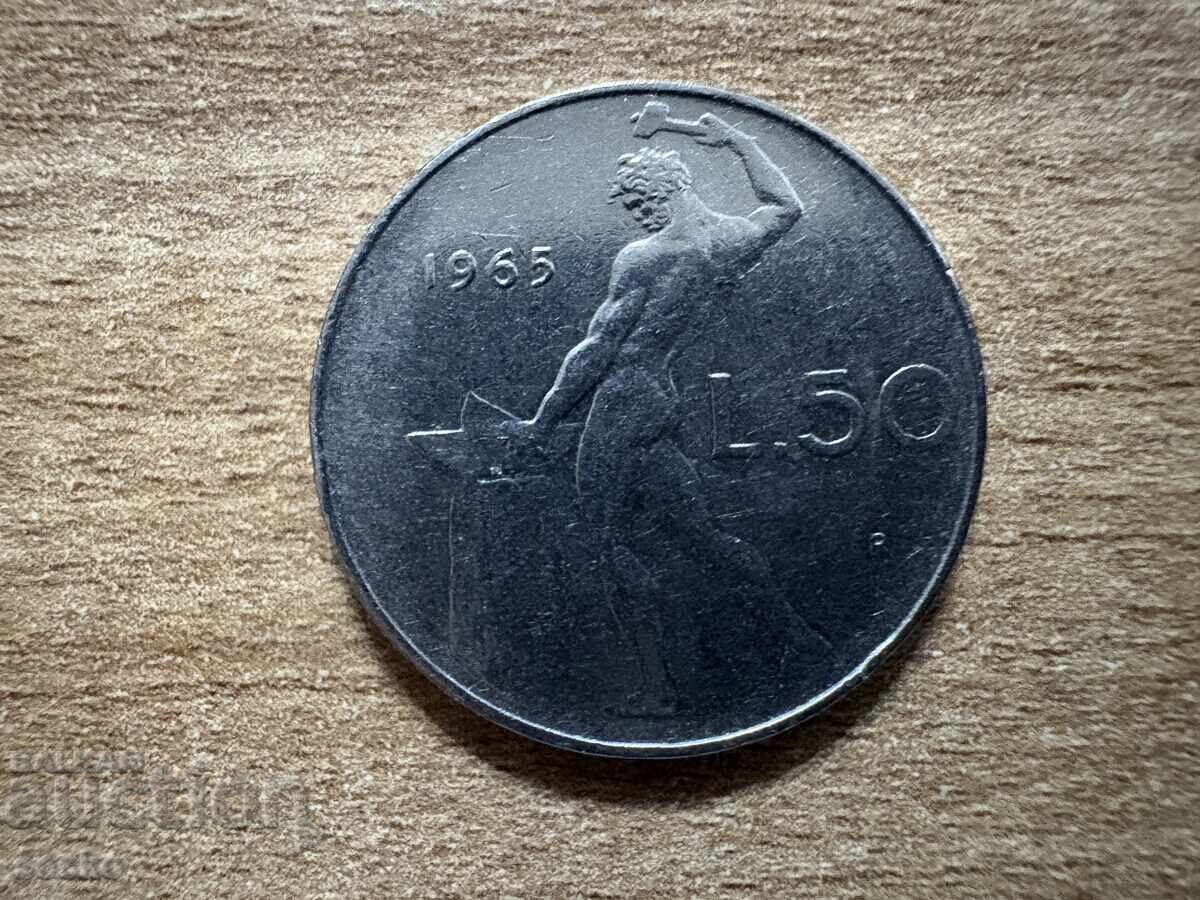 Italy - 50 Lire (1965)