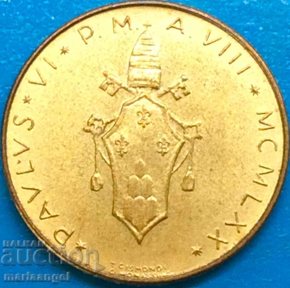 20 Lire 1970 Vatican Helen with price 5.00 BGN | € 2.56