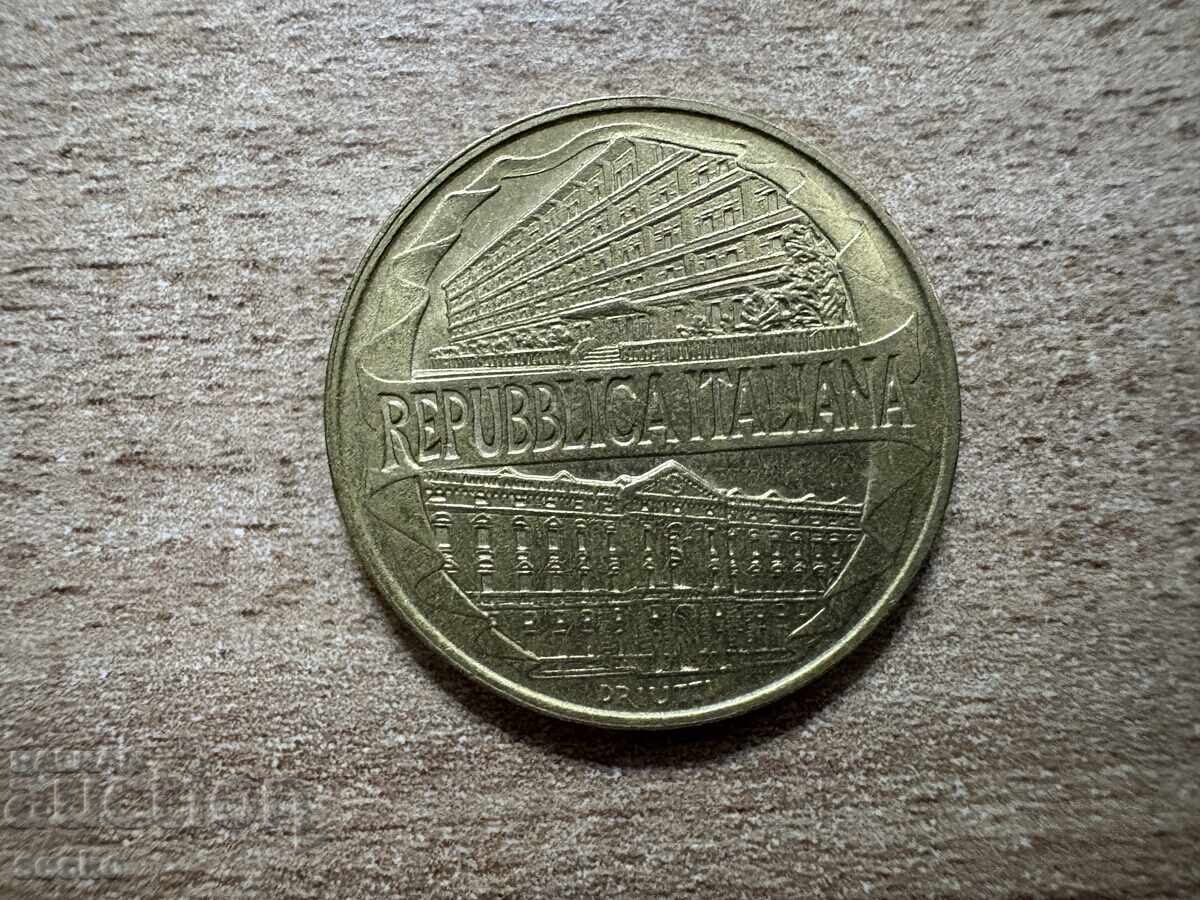Italia - 200 lire (1996) - 100 de ani de la fondarea cu preț 0.80 BGN | € 0.41