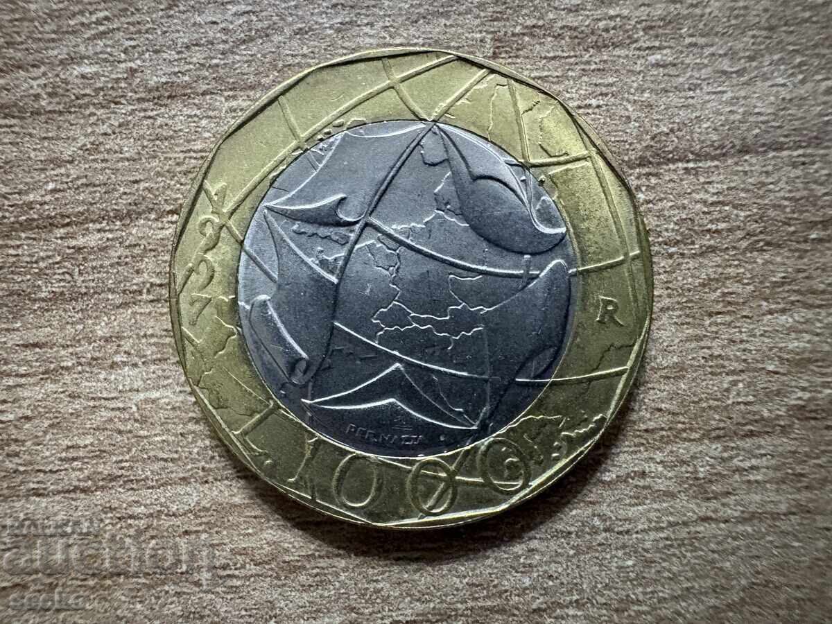 Italy - 1000 Lire (1997) - Map of a United Germany Italy - 1000 Lire (1997) - Map of a United Germany