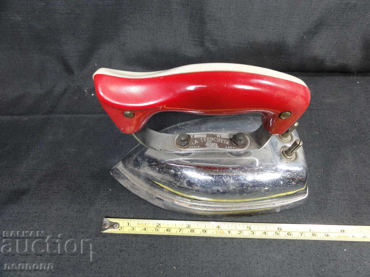 Old Retro Electric Iron LA TERMOZETA - 7 Old Retro Electric Iron LA TERMOZETA - 7