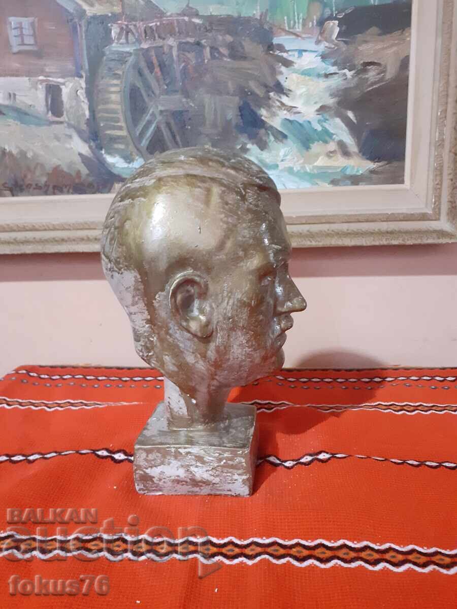 Bust impresionant al lui Hitler din beton turnat, culoare bronz - 5 Bust impresionant al lui Hitler din beton turnat, culoare bronz - 5