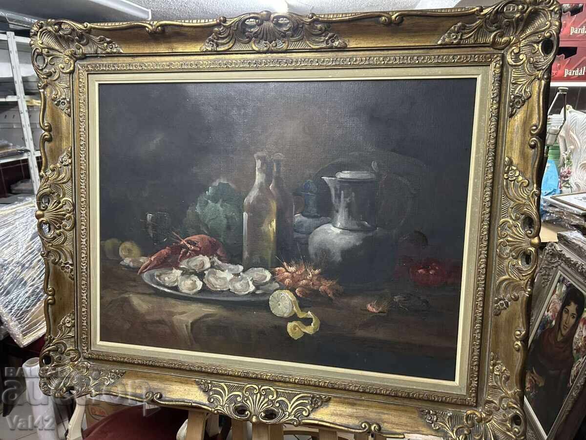 Auction  Still life with seafood and vessels