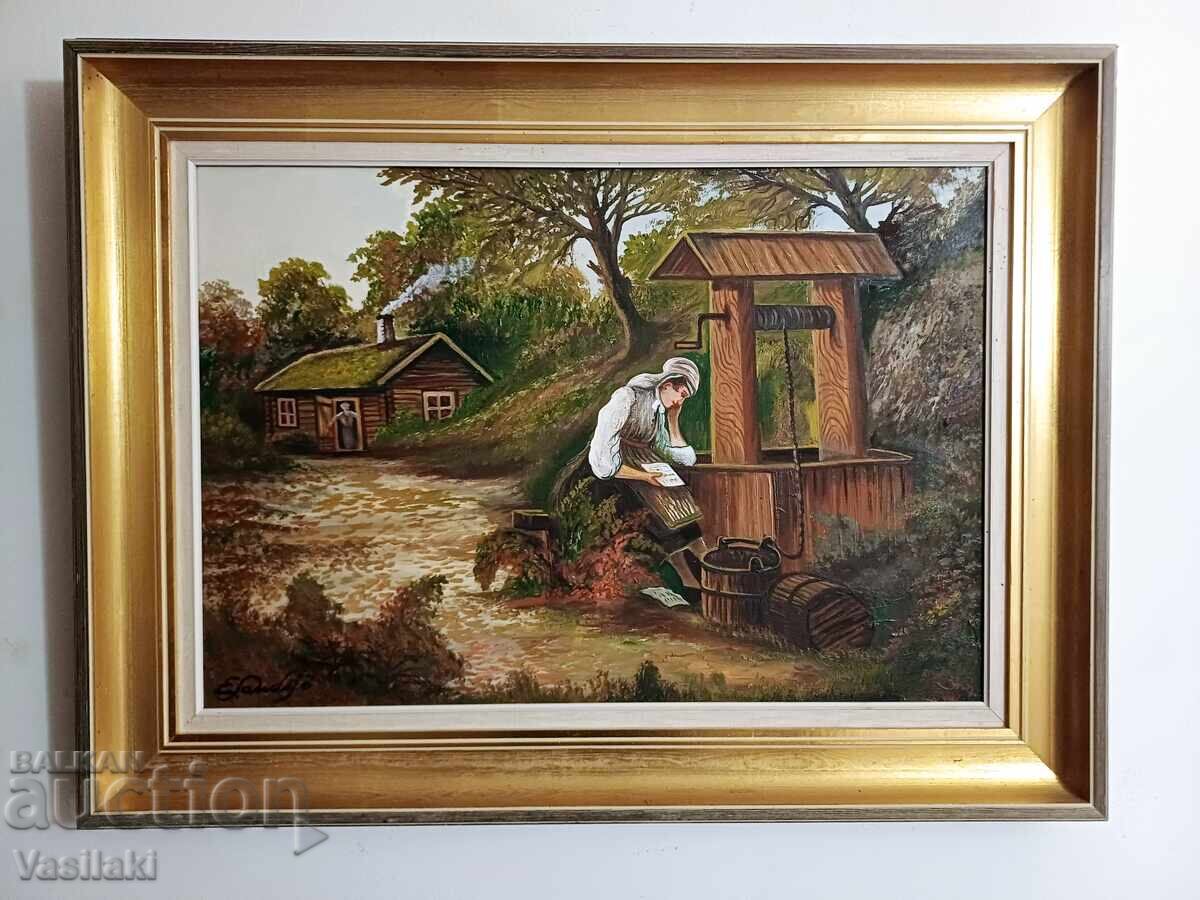 Beautiful oil painting on canvas