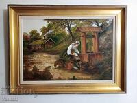 Όμορφη ελαιογραφία σε καμβά