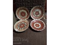 Ceramic plates. 4 pieces