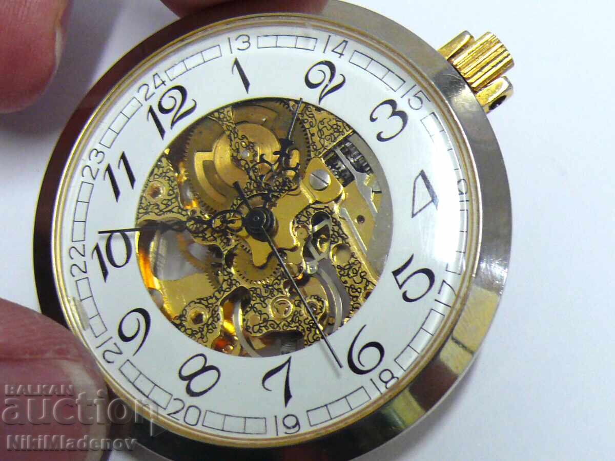 From 1st. SKELETON pocket Mechanical watch, working - 7 From 1st. SKELETON pocket Mechanical watch, working - 7