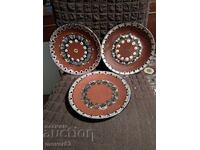 Ceramic plates. 3 pieces