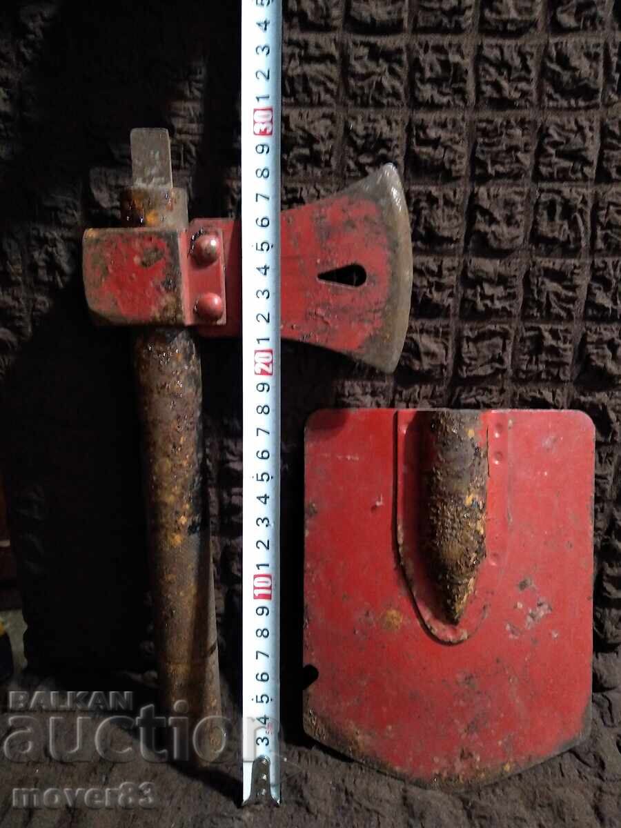 Tools. Firefighting. Axe/Shovel. Set - 7
