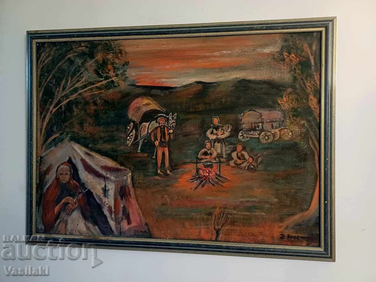 Μεγάλος πίνακας του Ντιμίταρ Κράστεφ με τιμή 105.00 BGN | € 53.69