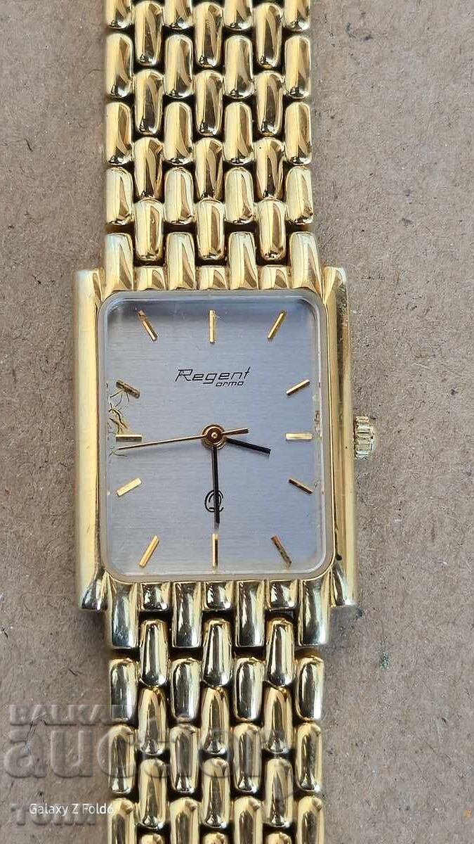 REGENT QUARTZ RARE GOLD-PLATED WORKS WITHOUT WARRANTY BZC !!!!