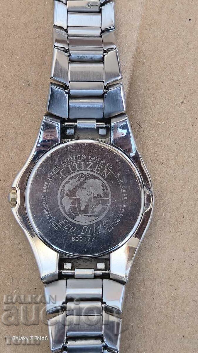 CITIZEN ECO DRIVE WR 50 QUARTZ JAPAN RARE, I DON'T KNOW IF IT WORKS - 5
