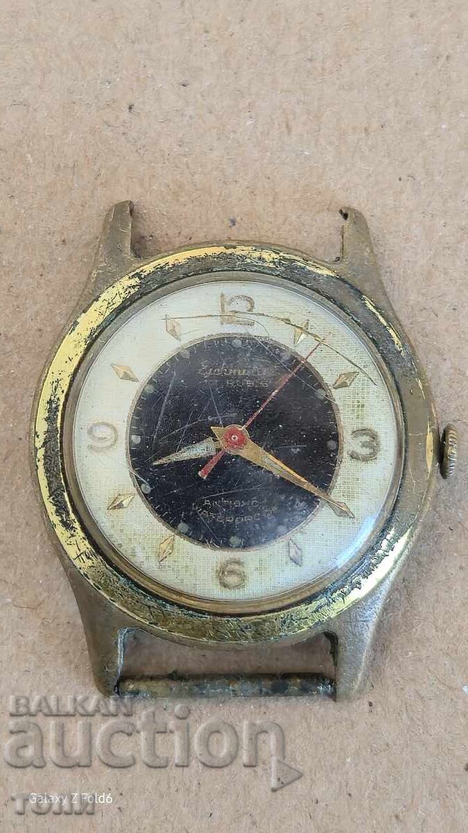 RARE GOLD-PLATED WATCH WORKS WITHOUT WARRANTY BZC !!!! with price 4.03 BGN | € 2.06 RARE GOLD-PLATED WATCH WORKS WITHOUT WARRANTY BZC !!!! with price 4.03 BGN | € 2.06