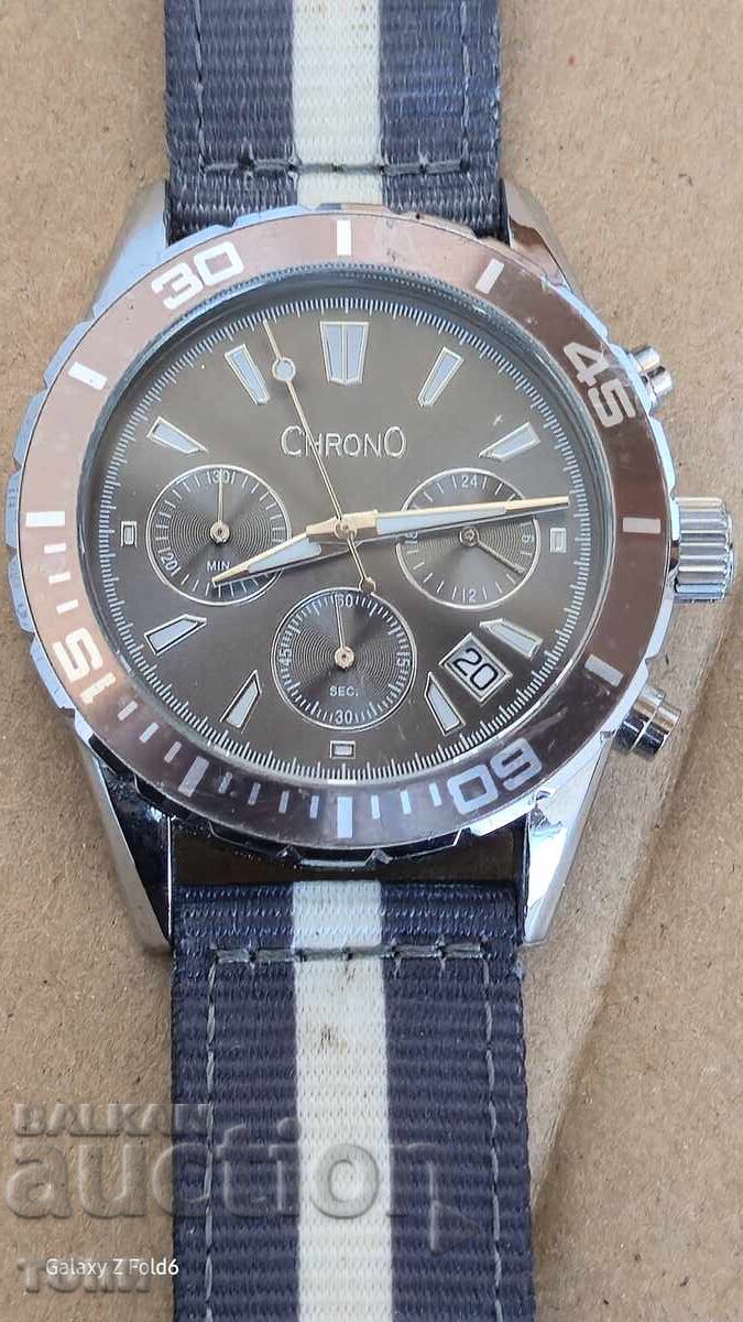 CHRONO ΧΡΟΝΟΓΡΑΦΟΣ QUARTZ RYADŬK ΔΕΝ ΞΕΡΩ ΑΝ ΛΕΙΤΟΥΡΓΕΙ BZTS !!!