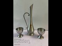 Καφετιέρα Καλαίνα με δύο φλιτζάνια