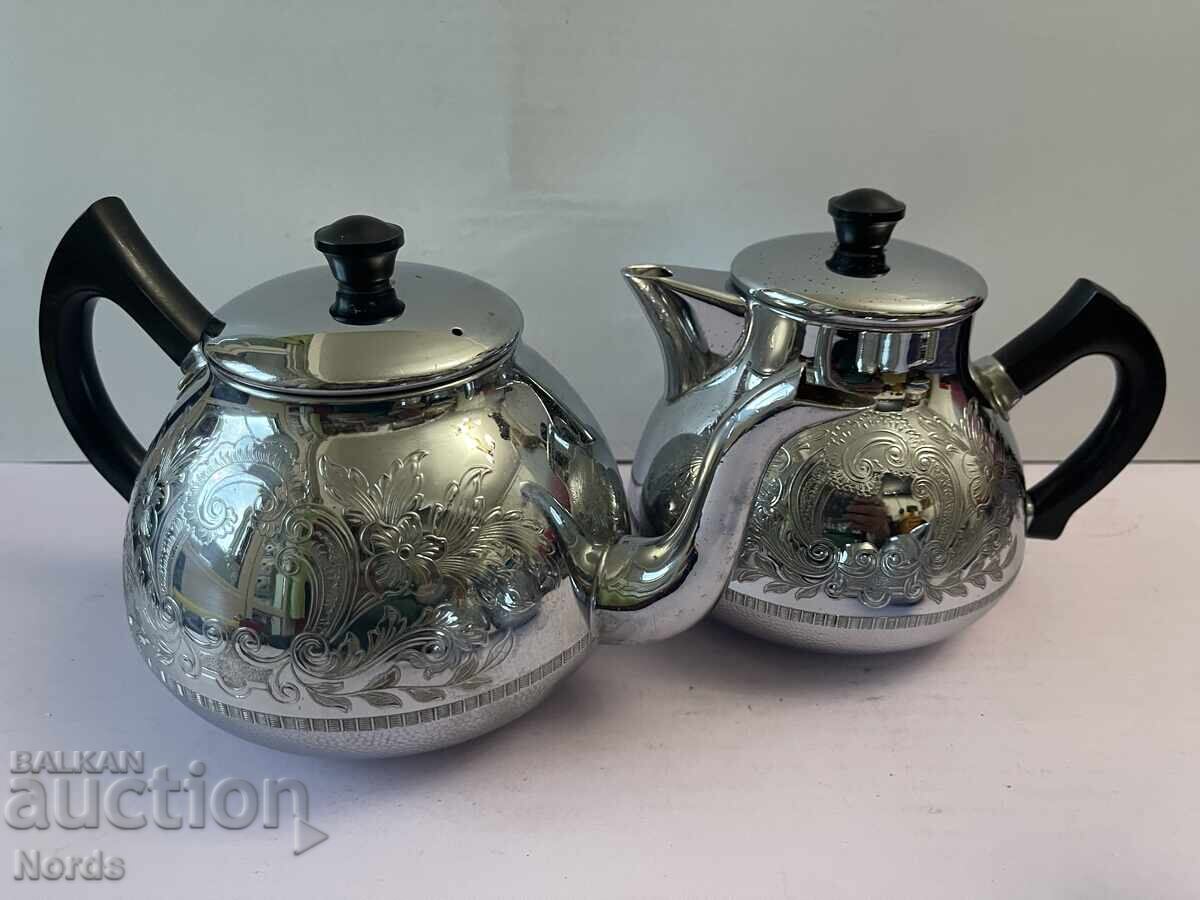 Δημοπρασία Μεταλλικό σετ τσαγιού και καφέ