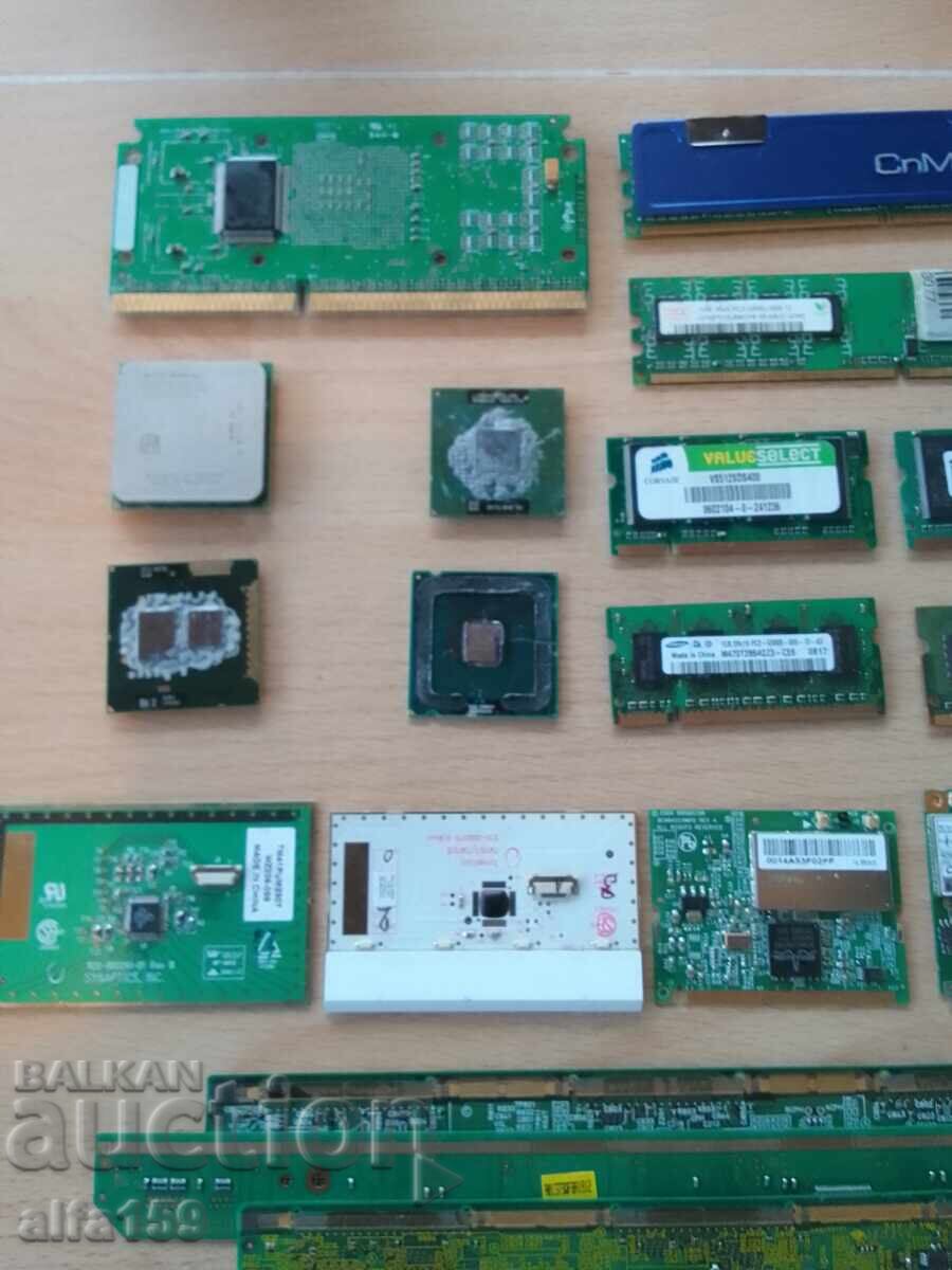 Delivery of Lot of processors, RAM and motherboards for electronic scrap Delivery of Lot of processors, RAM and motherboards for electronic scrap