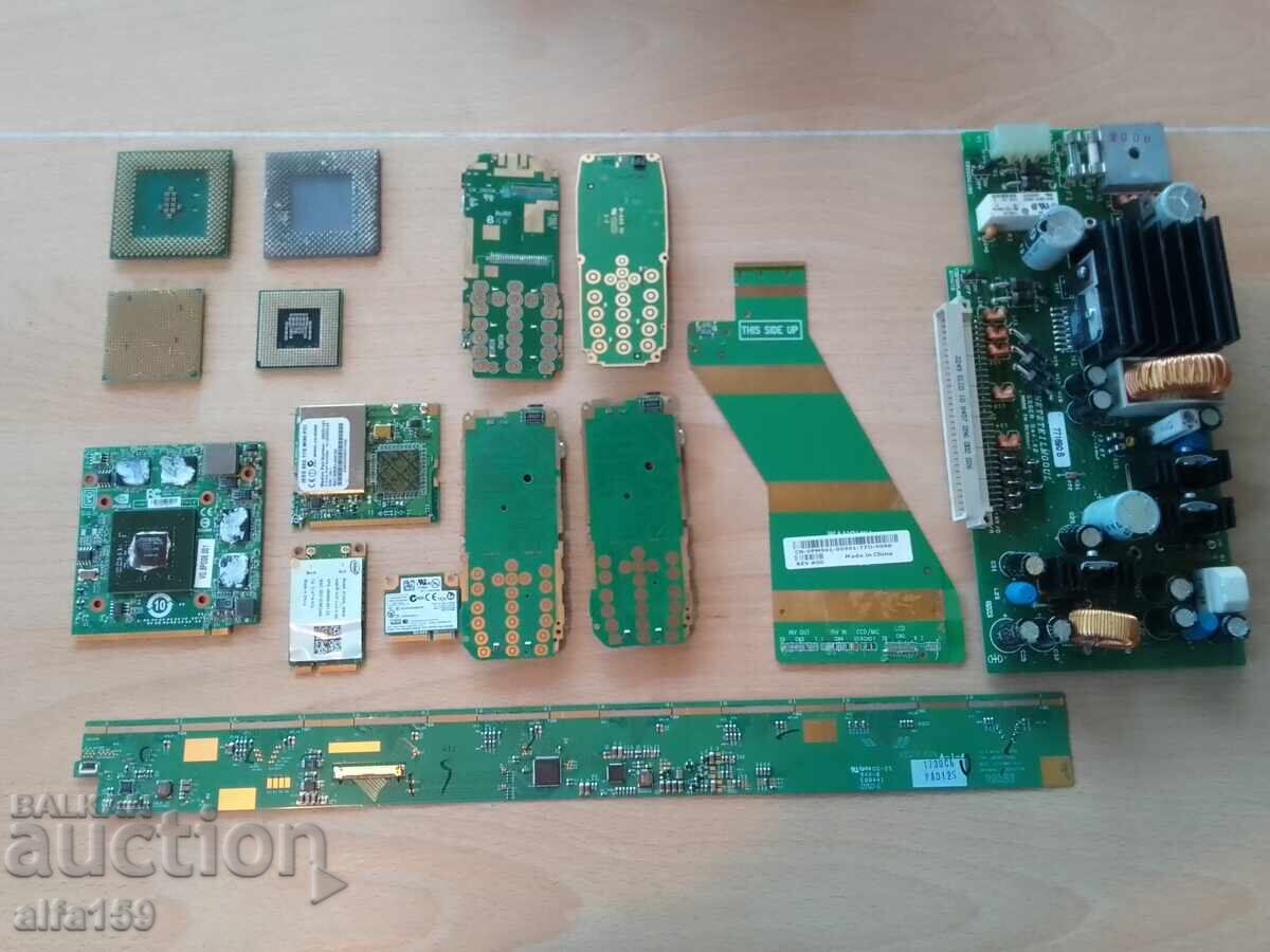 Lot of processors and boards for electronic scrap Lot of processors and boards for electronic scrap