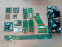 Lot of processors and boards for electronic scrap