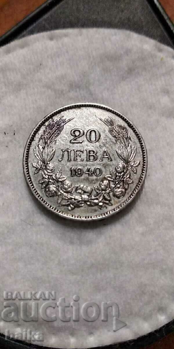 20 LEVA 1940 G - otlichna