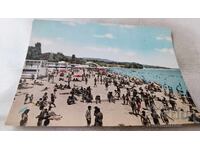 Postcard Varna View from the beach 1960