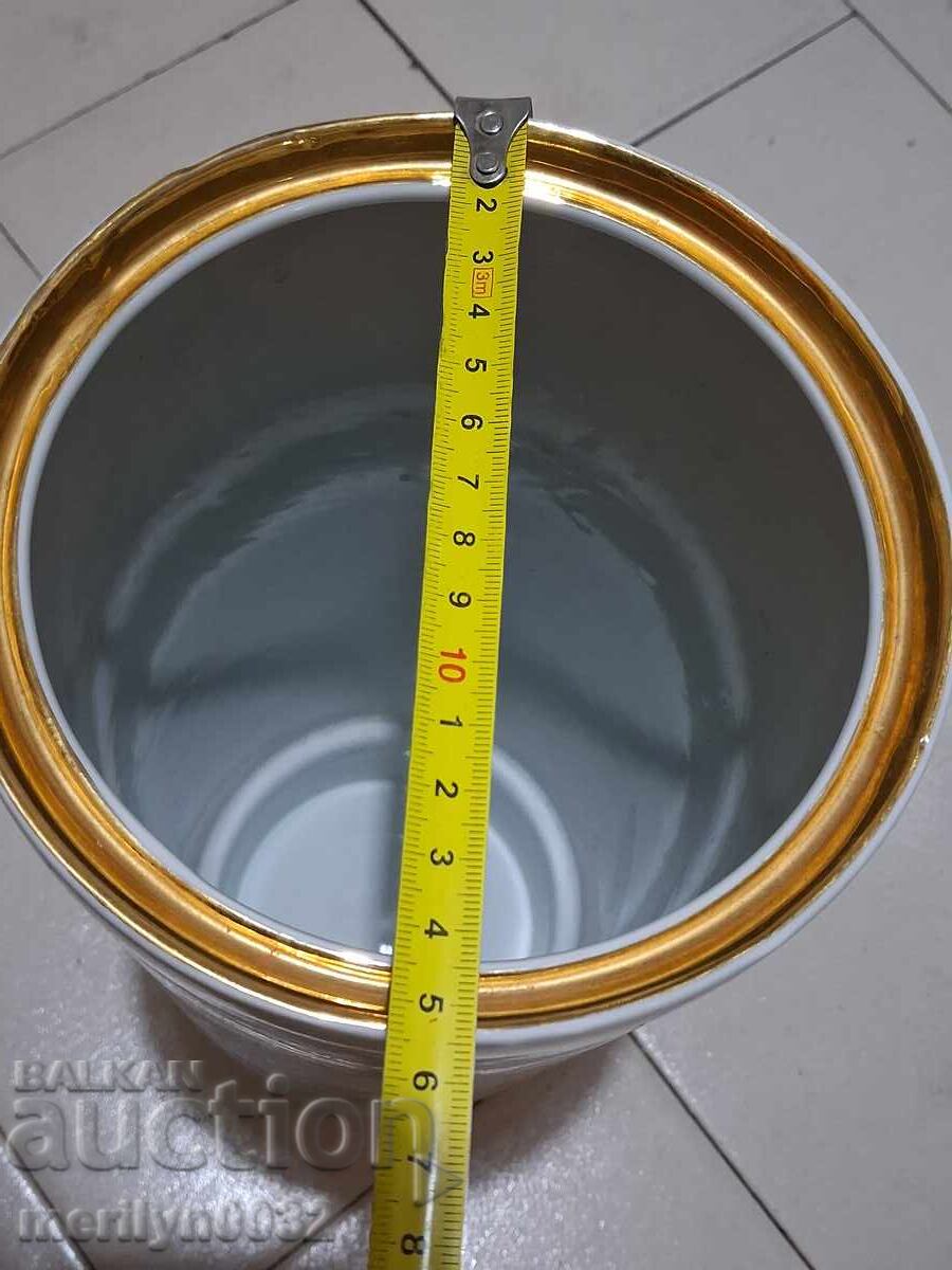 Vază premiu porțelan "Alimentație Publică" BNA 1986, R.P.B - 7