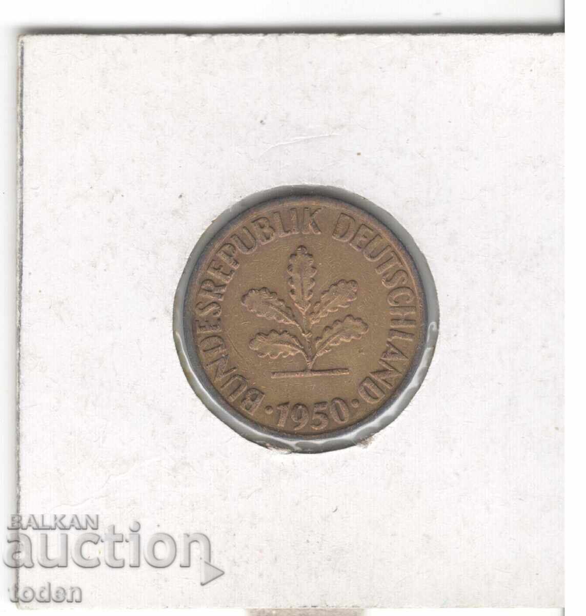 Licitație Germania - 10 Pfennig - 1950 J - KM# 108