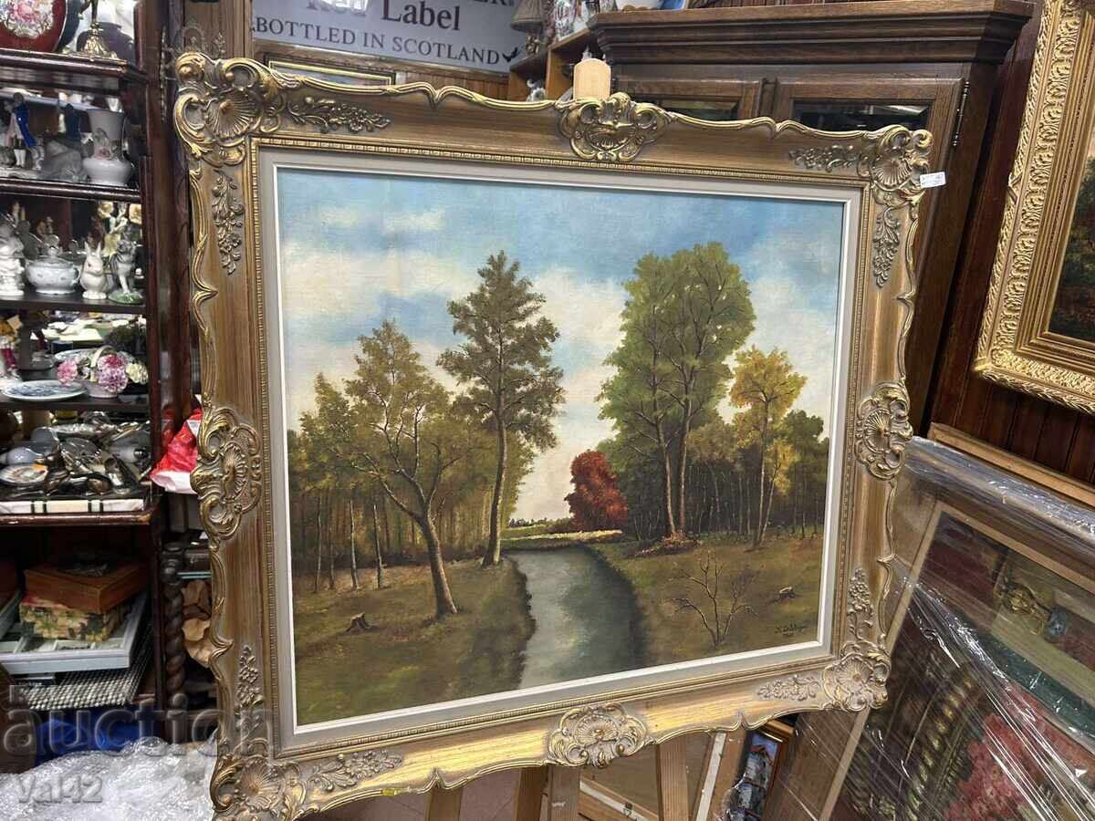 Delivery of Landscape - oil painting in a Baroque frame