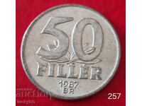 50 филера 1987 - Унгария