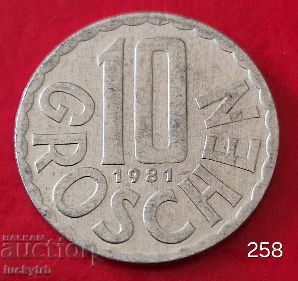 10 γρόσια 1981 - Αυστρία