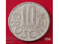 10 гроша 1981 - Австрия