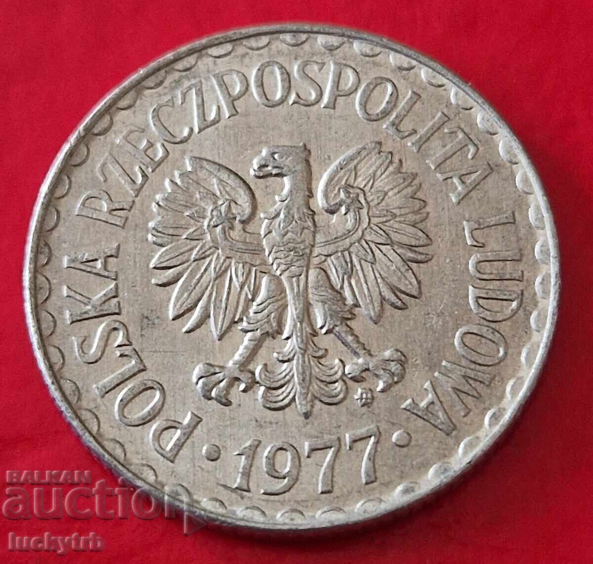 1 zloti 1977 - Polonia cu preț € 0.20 | 0.39 BGN