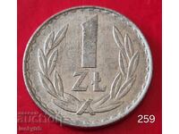 1 zloti 1977 - Polonia
