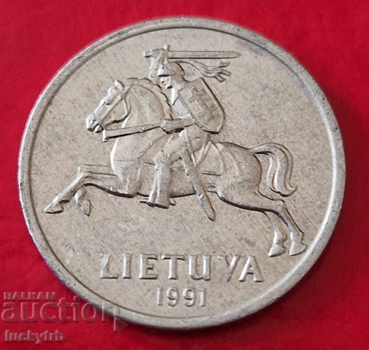 1 центас 1991 -Литва с цена € 0.50 | 0.98 лв.