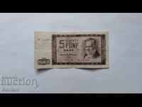 Τραπεζογραμμάτιο - ΓΕΡΜΑΝΙΑ / ΓΔΡ / - 5 μάρκα - 1964