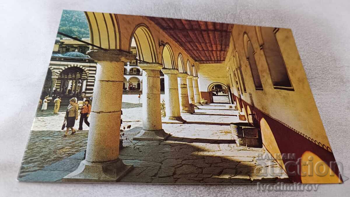 П К Рилският манастир Колонадата на северното крило 1988 П К Рилският манастир Колонадата на северното крило 1988
