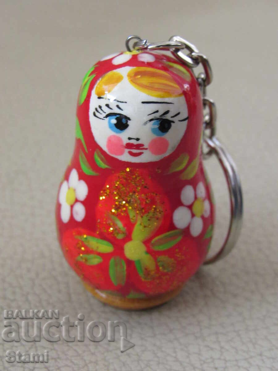 Matryoshka keychain from Russia with price 5.00 BGN | € 2.56