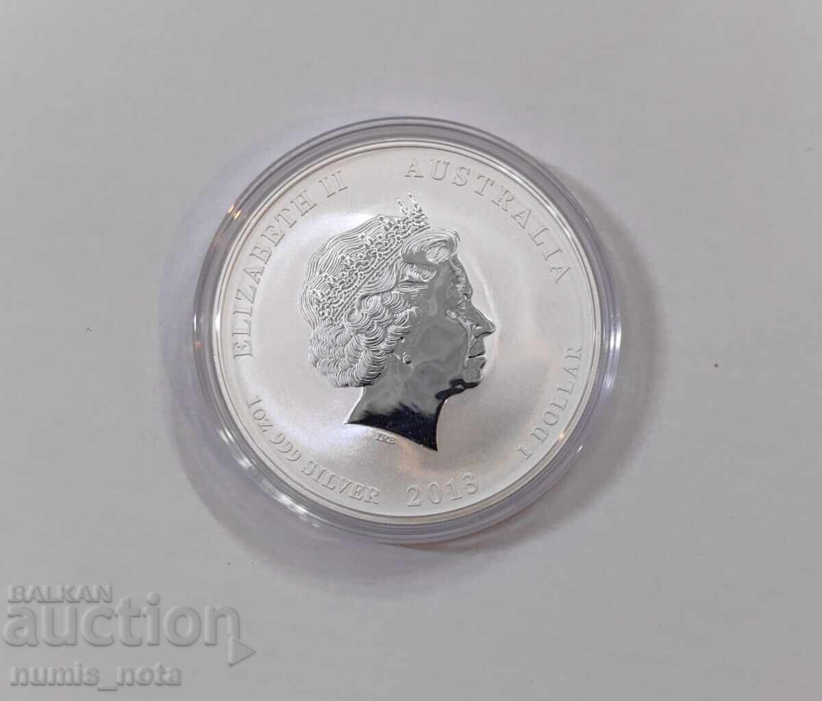 Σεληνιακό 1 ουγκιά. silver Year of the Snake 2013 με τιμή € 120.00 | 234.70 BGN Σεληνιακό 1 ουγκιά. silver Year of the Snake 2013 με τιμή € 120.00 | 234.70 BGN