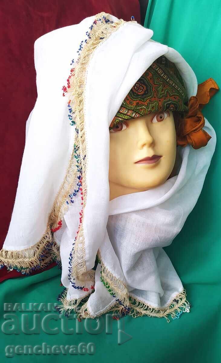 Authentic headscarf with beads for traditional costume and other uses Authentic headscarf with beads for traditional costume and other uses